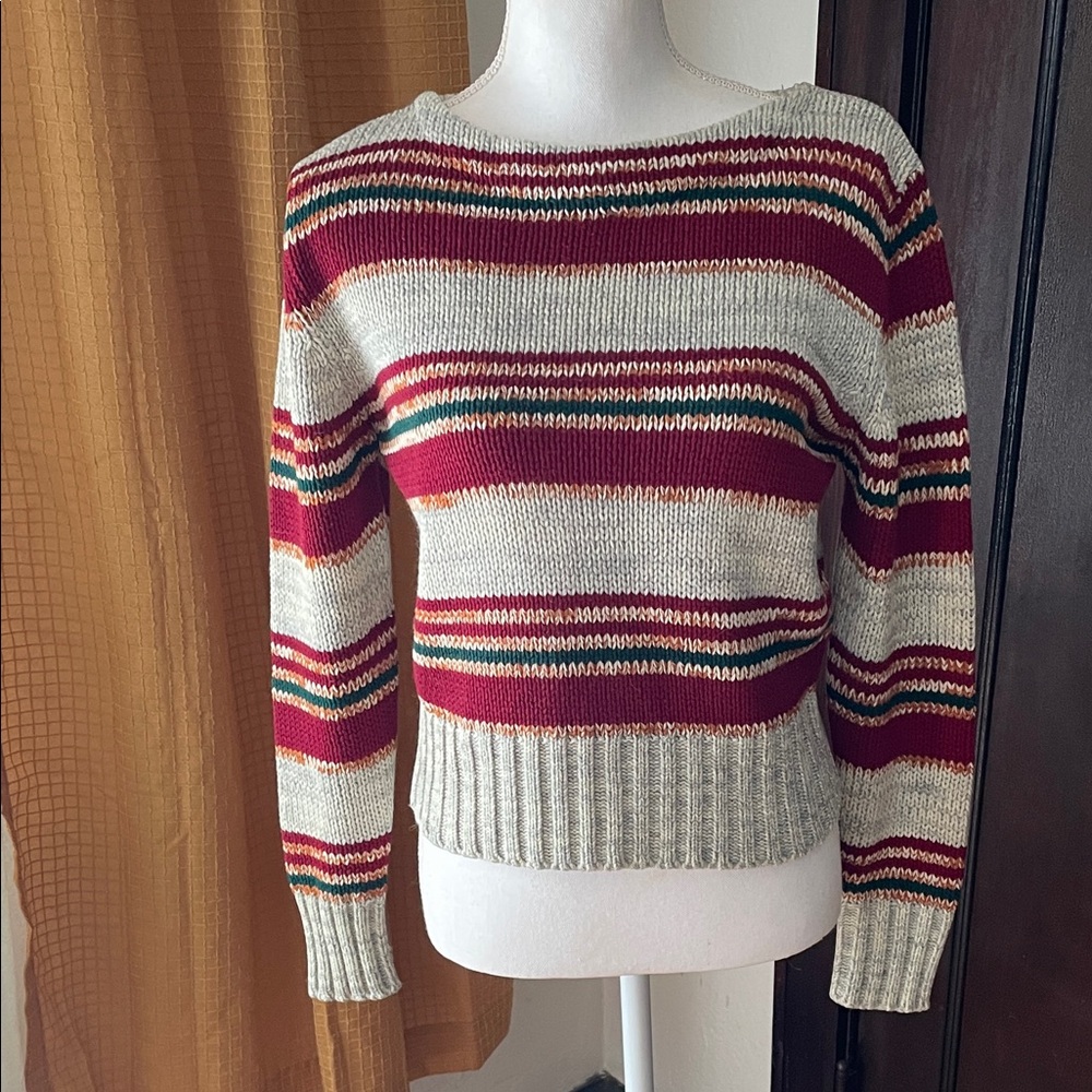 Vintage striped knit sweater
